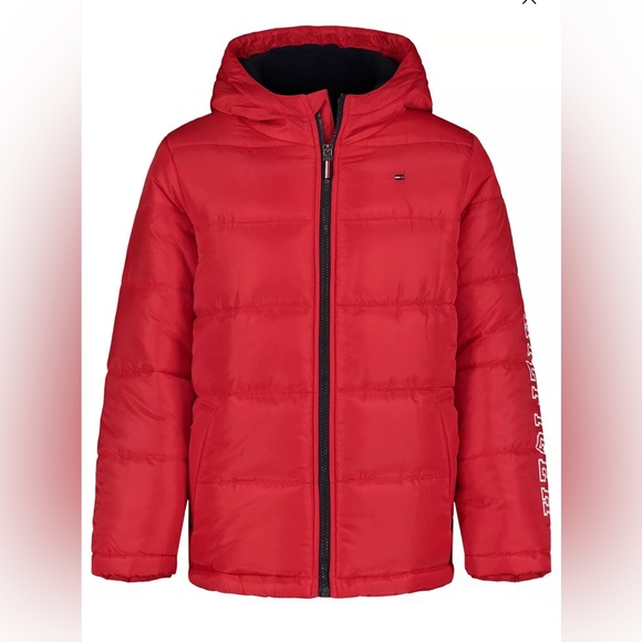 Tommy Hilfiger Other - Brand New Tommy Hilfiger Toddler Boys Red Heavyweight Puffer Jacket, Size 2T NWT